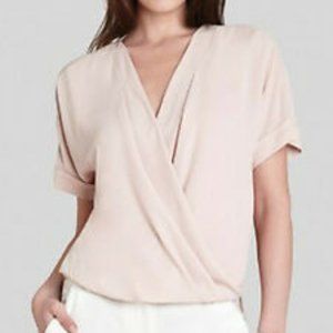 BCBGMaxAzria Natty Wrap Top | Blush Pink